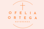 Logotipo que muestra una cruz encima del nombre Ofelia Ortega encerrados dentro de lineas semicirculares